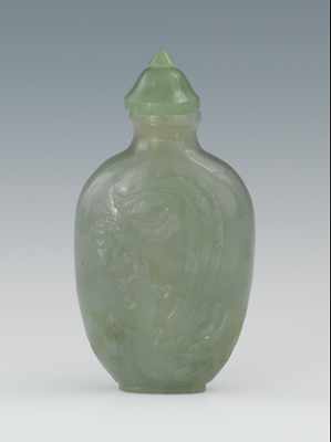 A Chinese Carved Jade Snuff Bottle