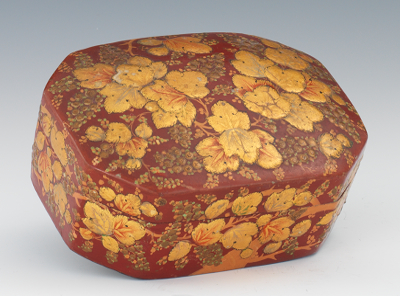 A Lacquer Decorated Lidded Box