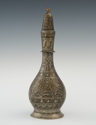 An Islamic Silvered Brass Covered 13378c