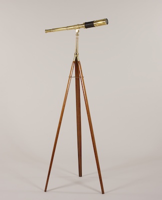 Brass and Leather Telescope on