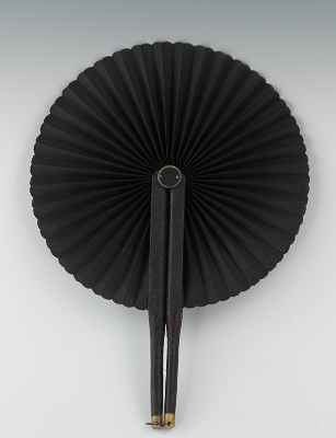 An American Mourning Fan ca. Civil War