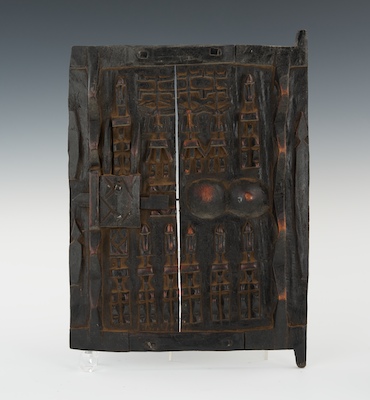 A Carved Wood Granary Door Dogon 1337c2