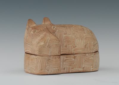 A Contemporary Terracotta Hippo Container