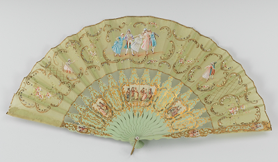 A Romantically Styled Hand Fan Apprx.