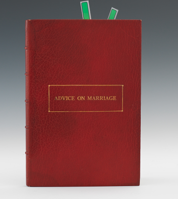 Advice on Marriage by Benjamin