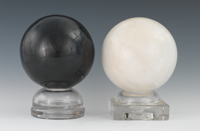 Black & White Onyx Spheres Both spheres