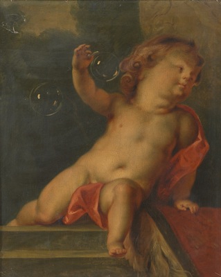 An Old Master Painting of a Cherub