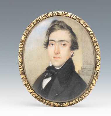 A Portrait Miniature of a Gentleman