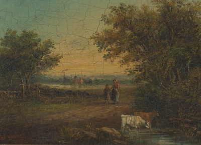 British School (19th Century) Rural