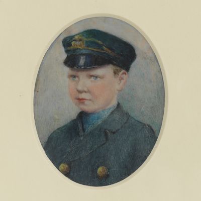 A Miniature Portrait of a Youth