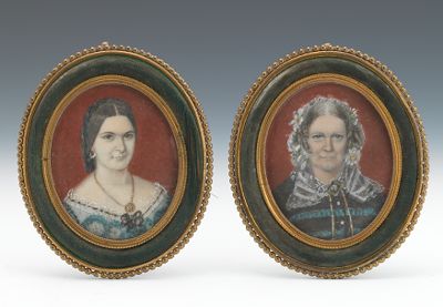 A Pair of Miniature Portraits of Mother
