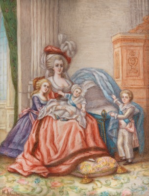 A Miniature Painting of Marie Antoinette