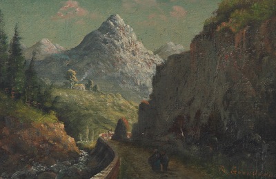 Rene Gourdon (French b. 1855) Alpine