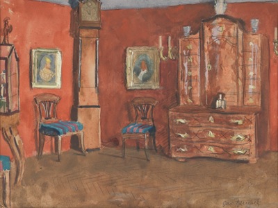 Otto Herschel (German 1871-1937) Interior.