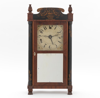 A Silas Hoadley Shelf Alarm Clock ca.