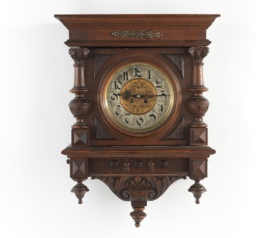 German Wall Clock ca 1890 s Time 1339bf