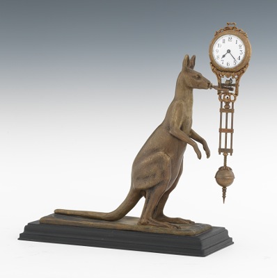 A Kangaroo Swinging Arm Clock Modern