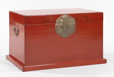 A Red Lacquered Chinese Trunk Simple 131a0e
