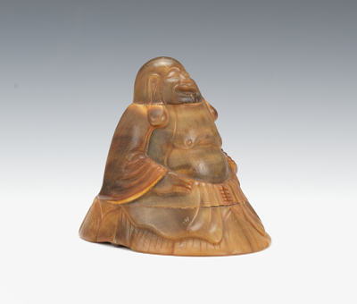 A Carved Horn Buddha Hotai The 131a12