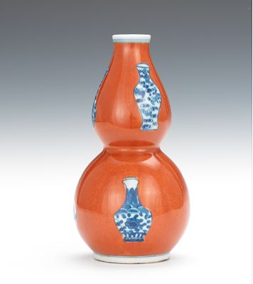 A Chinese Double Gourd Glazed Porcelain 131a3b