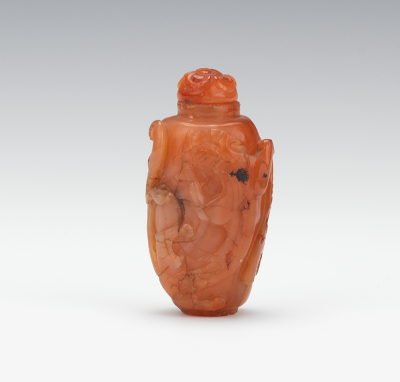 A Carved Agate Snuff Bottle Warm 131a56
