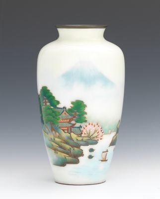 Japanese Cloisonne Vase Early 20th 131a79