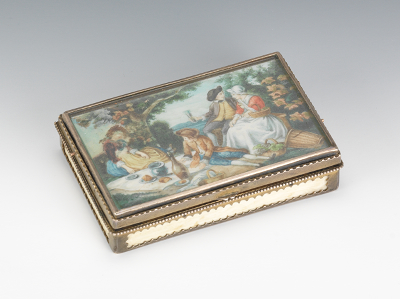 Ivory Painted Box Ivory box with 131a94