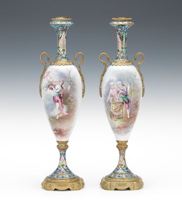 A Pair of Sevres Style Lamps Two 131a8d