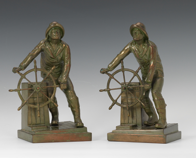 A Pair of Fisherman Bookends Pair