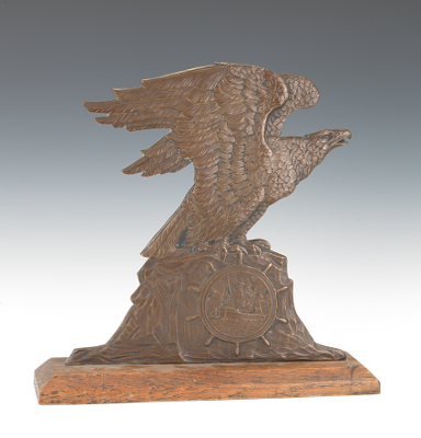 A Cast Bronze Eagle Maritime Plaque 131ab0