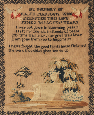 A Vintage Needlepoint Memorial