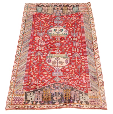 A Kashkai Carpet Soft colors include