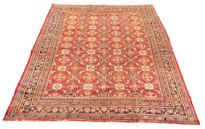 An Antique Mahal Carpet Overal panel