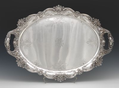 An Impressive Sterling Silver Tray 131b00
