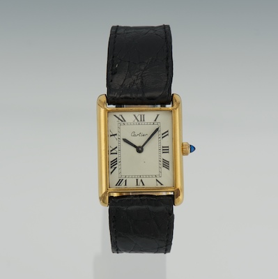 A Ladies Cartier Tank Vermeil 131b2d