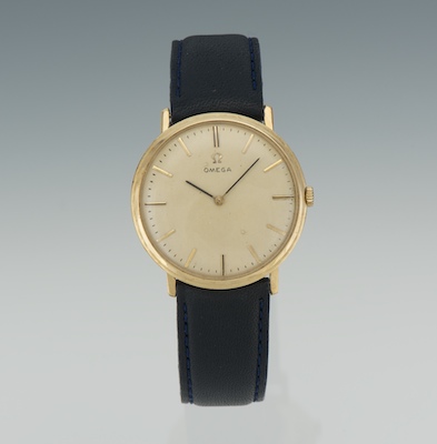 A Gentleman s Omega 14k Gold Watch 131b2e