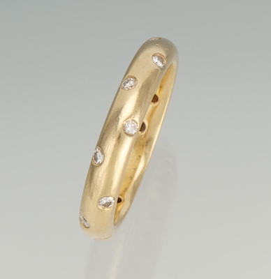 A Diamond Eternity Band 14k yellow