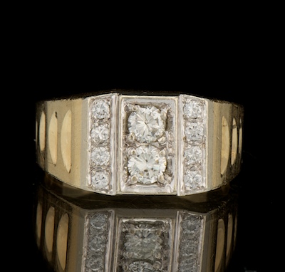 A Gentleman's Diamond Ring 14k