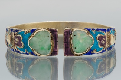 An Antique Chinese Silver Enamel