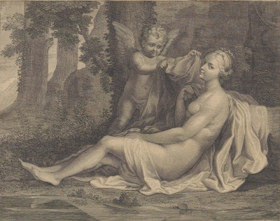 After Nicholas Poussin Venus and Cupid.