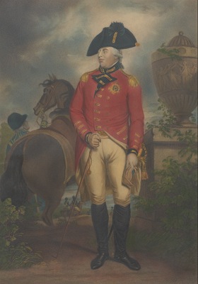 A Hand Colored Engraving of King George