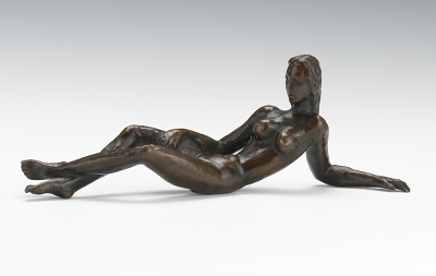 Unsigned Miniature Nude Bronze