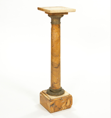 A Sienna Marble Stand 19th Century 131cae