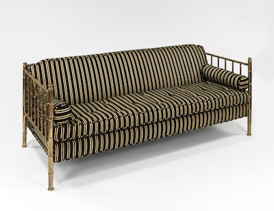 Bamboo Style Brass Day Bed 20th