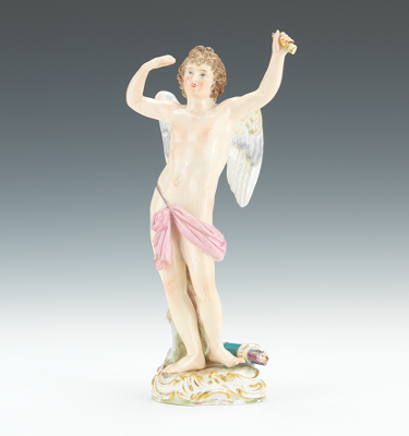 A Meissen Figurine of Cupid Youthful