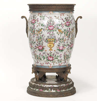 A Monumental Porcelain Jardiniere