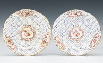 Two Antique Porcelain Plates Pretty