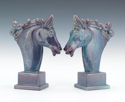 A Pair of Royal Haeger Deco Horse Head