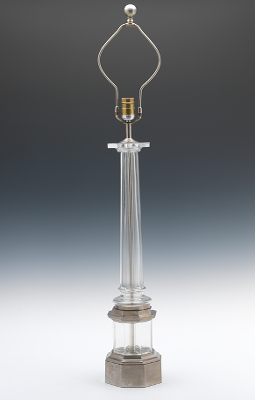A Clear Crystal Column Lamp Clear 131d25