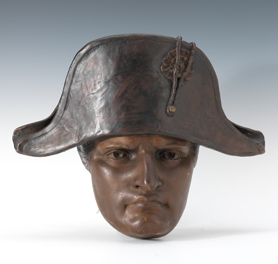 A Ceramic Mask of Napoleon Boneparte